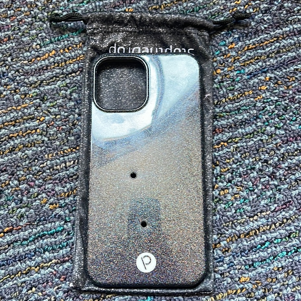 SOLD iPhone 12 Pro Max black sparkle loopy case